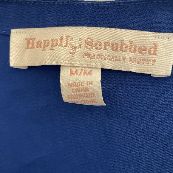 Happily Scrubbed blue scrub top - Picture 3 of 8